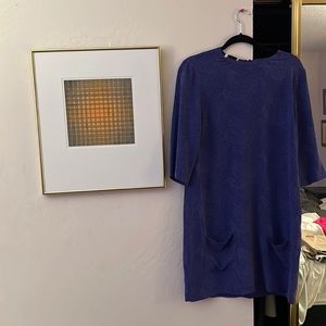 Purple Equipment Silk Dress Medium